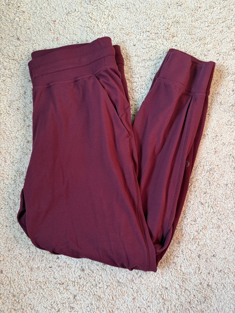 lululemon athletica Deep Wine High-Waist Joggers